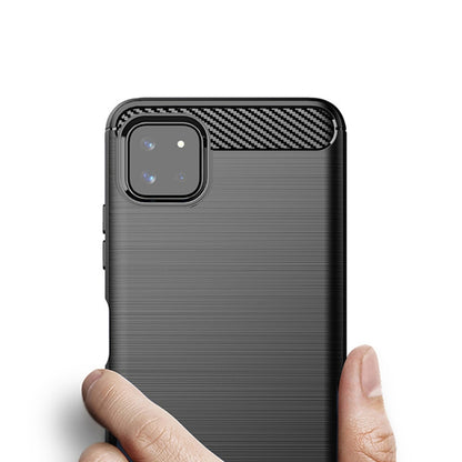 For Samsung Galaxy A22 5G MOFI Gentleness Series Brushed Texture Carbon Fiber Soft TPU Case(Gray) - Galaxy Phone Cases by MOFI | Online Shopping South Africa | PMC Jewellery