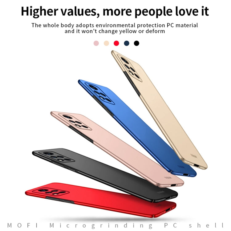 For Honor V40 MOFI Frosted PC Ultra-thin Hard Case(Blue) - Honor Cases by MOFI | Online Shopping South Africa | PMC Jewellery