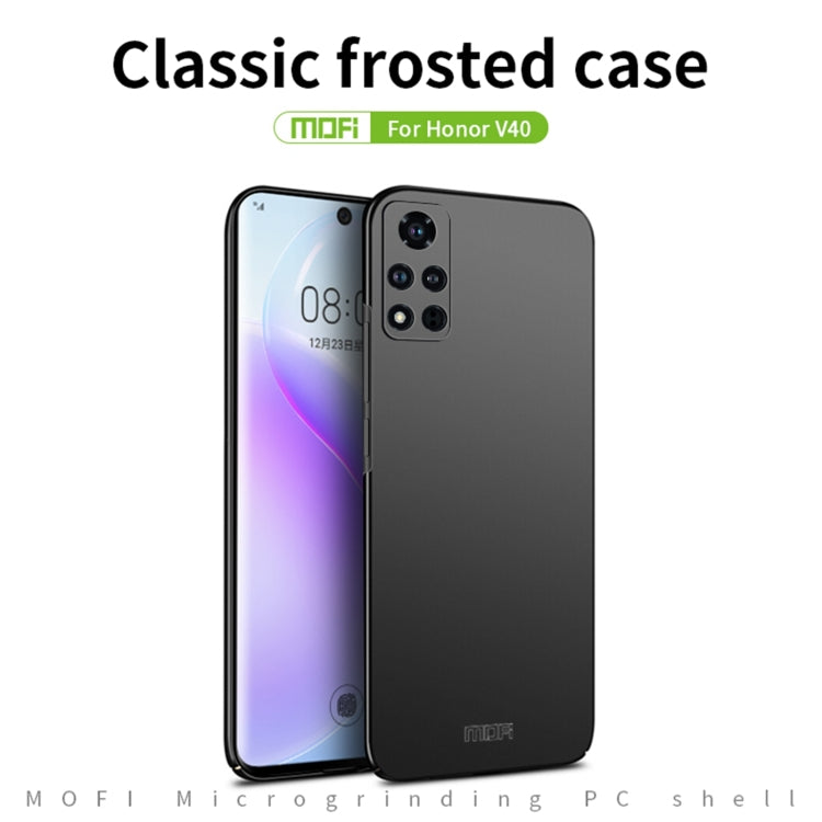 For Honor V40 MOFI Frosted PC Ultra-thin Hard Case(Gold) - Honor Cases by MOFI | Online Shopping South Africa | PMC Jewellery