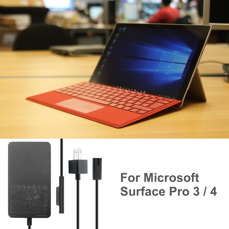 36W 12V 2.58A / 5V 1A AC Adapter Charger for Microsoft Surface Pro 3 / 4, US Plug - For Microsoft by PMC TechLife | Online Shopping South Africa | PMC TechLife | Buy Now Pay Later Mobicred