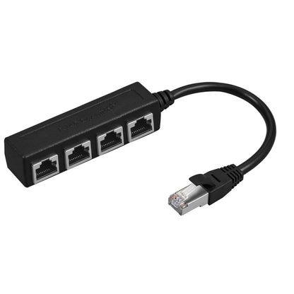 1 Male to 4 Female LAN Ethernet Cable Adapter Ethernet Splitter - Network Hubs by PMC Jewellery | Online Shopping South Africa | PMC Jewellery | Buy Now Pay Later Mobicred