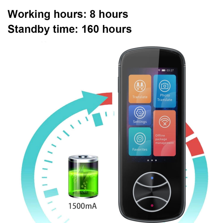 V10 3.0 inch Touch Screen Smart Translator 107 Languages with Offline Translation / Photo Translation(Gray) - free shipping - PMC Jewellery - Order now!