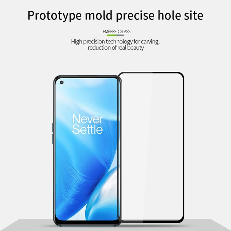 For OnePlus Nord N200 MOFI 9H 2.5D Full Screen Tempered Glass Film(Black) - OnePlus Tempered Glass by MOFI | Online Shopping South Africa | PMC Jewellery