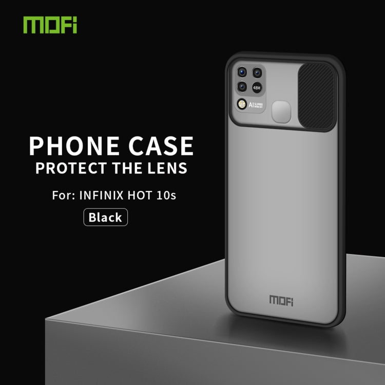 For Infinix HOT 10s / 10t /10s NFC MOFI Xing Dun Series Translucent Frosted PC + TPU Privacy Anti-glare Shockproof All-inclusive Protective Case(Black) - Infinix Cases by MOFI | Online Shopping South Africa | PMC Jewellery