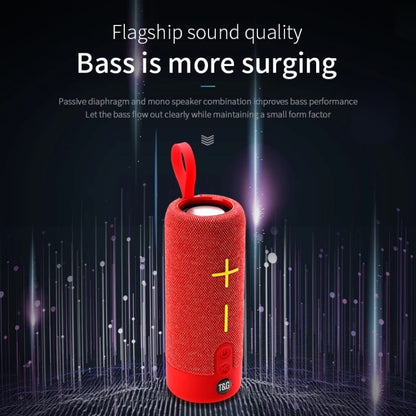 T&G TG619 Portable Bluetooth Wireless Speaker Waterproof Outdoor Bass Subwoofer Support AUX TF USB(Blue) - Desktop Speaker by T&G | Online Shopping South Africa | PMC Jewellery | Buy Now Pay Later Mobicred