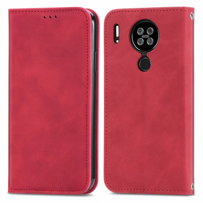 For Blackview A80 / A80s Retro Skin Feel Business Magnetic Horizontal Flip Leather Case with Holder & Card Slots & Wallet & Photo Frame(Red) - More Brand by PMC Jewellery | Online Shopping South Africa | PMC Jewellery | Buy Now Pay Later Mobicred