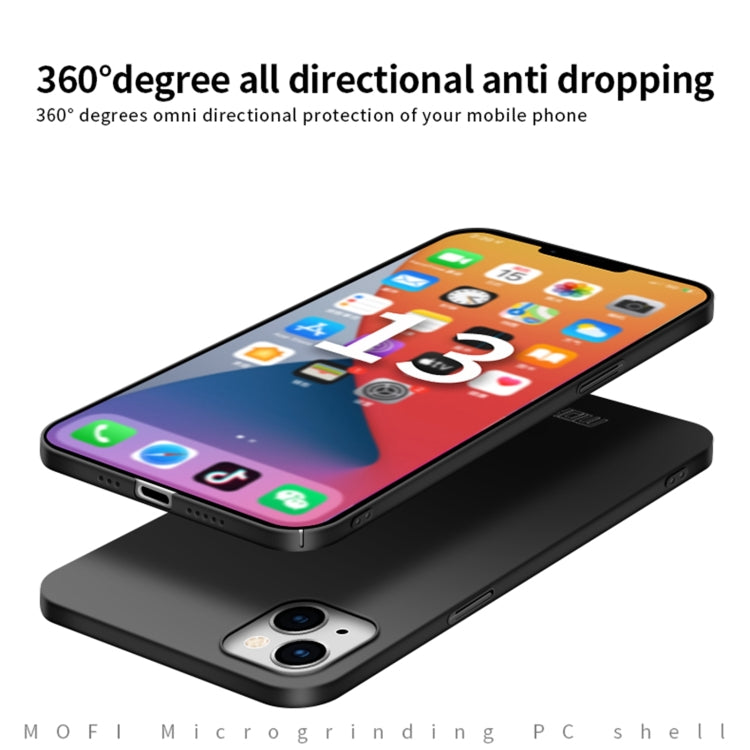 For iPhone 13 MOFI Frosted PC Ultra-thin Hard Case(Blue) - iPhone 13 Cases by MOFI | Online Shopping South Africa | PMC TechLife | Buy Now Pay Later Mobicred