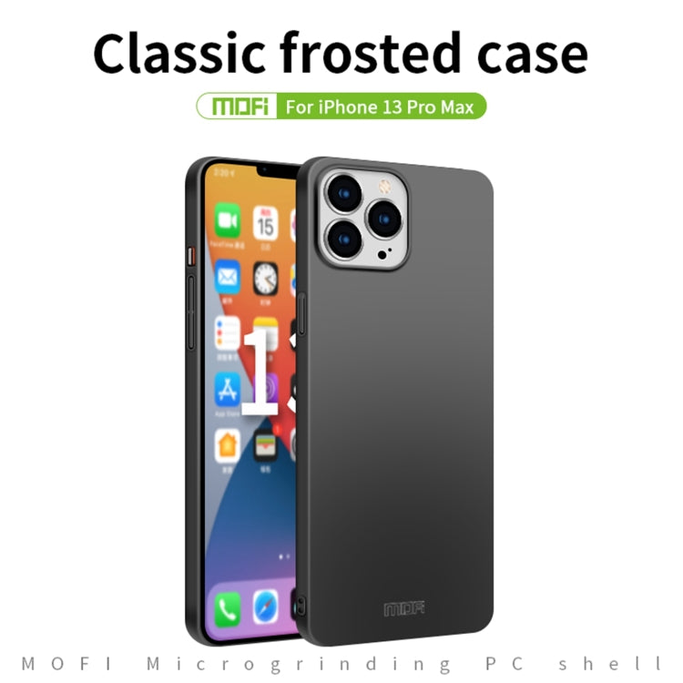For iPhone 13 Pro Max  MOFI Frosted PC Ultra-thin Hard Case(Blue) - free shipping - PMC TechLife - Order now!