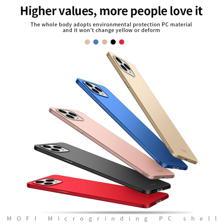 For iPhone 13 Pro Max  MOFI Frosted PC Ultra-thin Hard Case(Gold) - iPhone 13 Pro Max Cases by MOFI | Online Shopping South Africa | PMC Jewellery