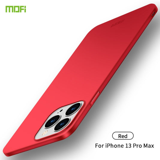 For iPhone 13 Pro Max  MOFI Frosted PC Ultra-thin Hard Case(Red) - iPhone 13 Pro Max Cases by MOFI | Online Shopping South Africa | PMC Jewellery | Buy Now Pay Later Mobicred