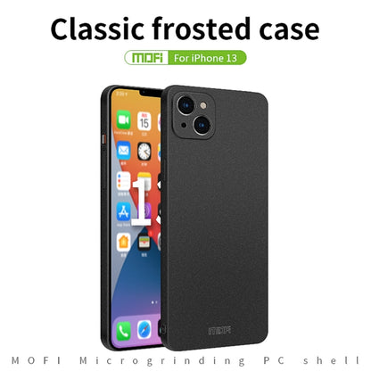 For iPhone 13 MOFI Fandun Series Frosted PC Ultra-thin All-inclusive Protective Case(Green) - iPhone 13 Cases by MOFI | Online Shopping South Africa | PMC Jewellery