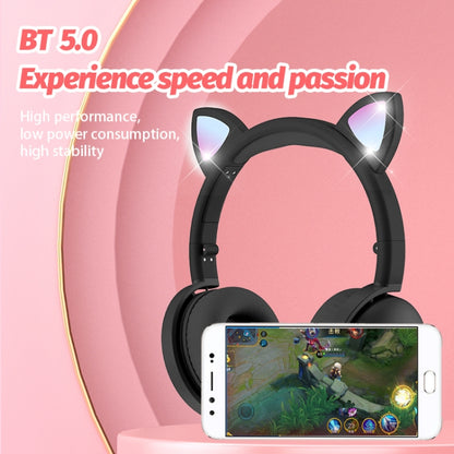 BK9 HiFi 7.1 Surround Sound Cat Claw Luminous Cat Ear Bluetooth Gaming Headset with Mic(White) - Multimedia Headset by PMC Jewellery | Online Shopping South Africa | PMC Jewellery | Buy Now Pay Later Mobicred