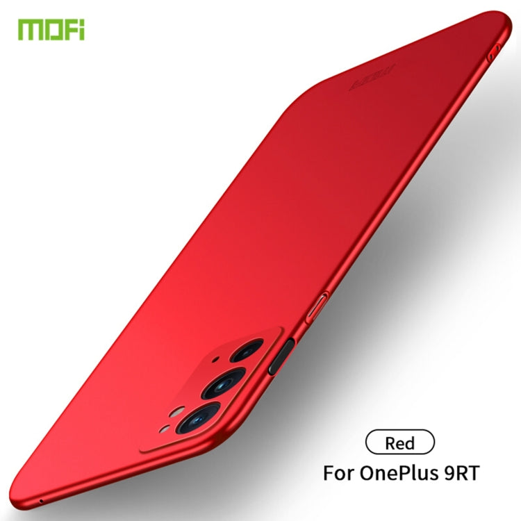 For OnePlus 9RT 5G MOFI Frosted PC Ultra-thin Hard Phone Case(Red) - OnePlus Cases by MOFI | Online Shopping South Africa | PMC Jewellery