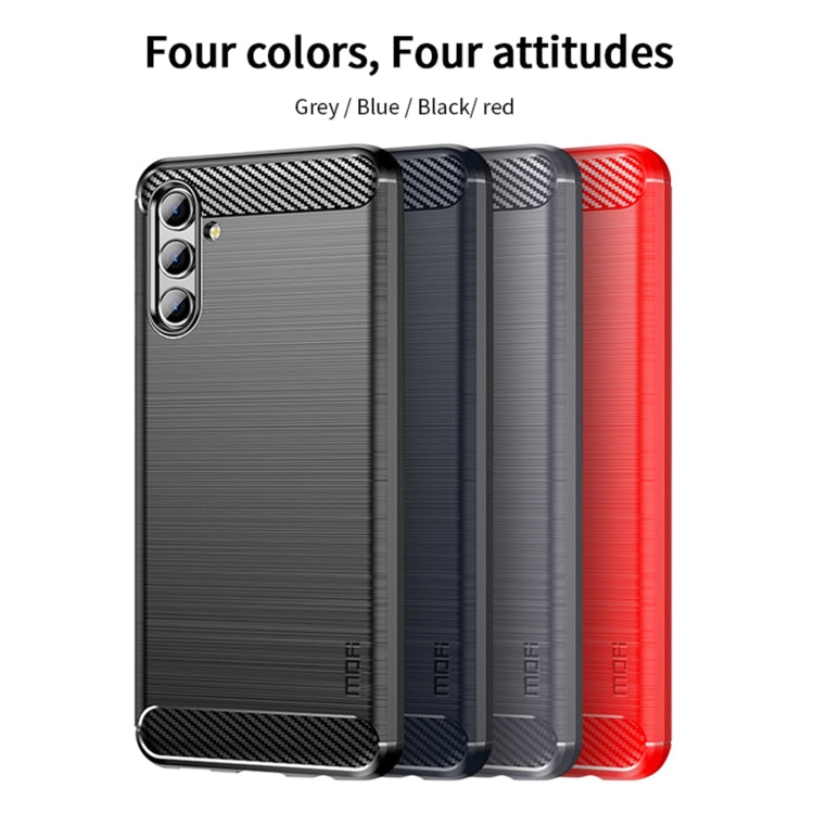 For Samsung Galaxy A13 5G MOFI Gentleness Series Brushed Texture Carbon Fiber Soft TPU Case(Black) - Galaxy Phone Cases by MOFI | Online Shopping South Africa | PMC Jewellery | Buy Now Pay Later Mobicred