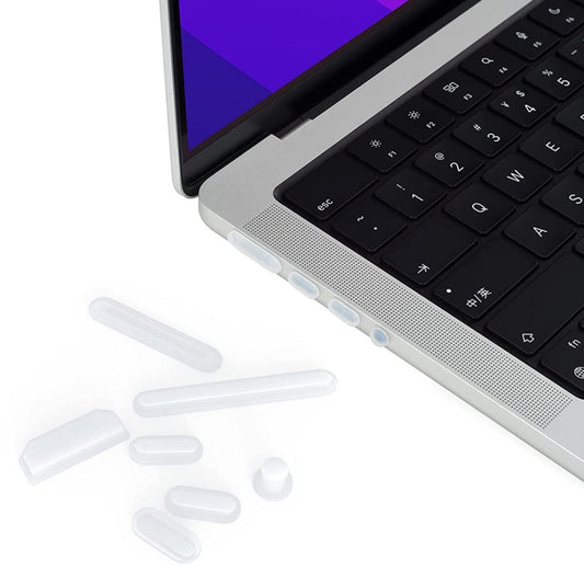 ENKAY Hat-Prince Silicone Anti-dust Plugs for MacBook Air 13.6 2022/2024 A2681 (M2) / A3113 (M3)(Translucent) - Others Accessories by ENKAY | Online Shopping South Africa | PMC Jewellery | Buy Now Pay Later Mobicred