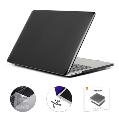 ENKAY Hat-Prince 3 in 1 Crystal Laptop Protective Case + TPU Keyboard Film + Anti-dust Plugs Set for MacBook Pro 16.2 inch A2485 2021/A2880 2023, Version:US Version(Black) - MacBook Pro Cases by ENKAY | Online Shopping South Africa | PMC Jewellery | Buy Now Pay Later Mobicred