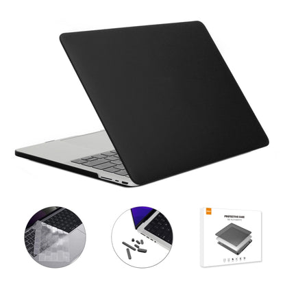 ENKAY Hat-Prince 3 in 1 Matte Laptop Protective Case + TPU Keyboard Film + Anti-dust Plugs Set for MacBook Pro 16.2 inch A2485 2021/A2880 2023, Version:EU Version(Black) - MacBook Pro Cases by ENKAY | Online Shopping South Africa | PMC Jewellery | Buy Now Pay Later Mobicred