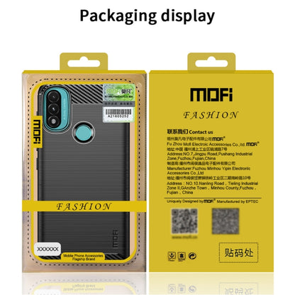 For Motorola Moto G Pure 2021 MOFI Gentleness Series Brushed Texture Carbon Fiber Soft TPU Case(Blue) - Motorola Cases by MOFI | Online Shopping South Africa | PMC Jewellery