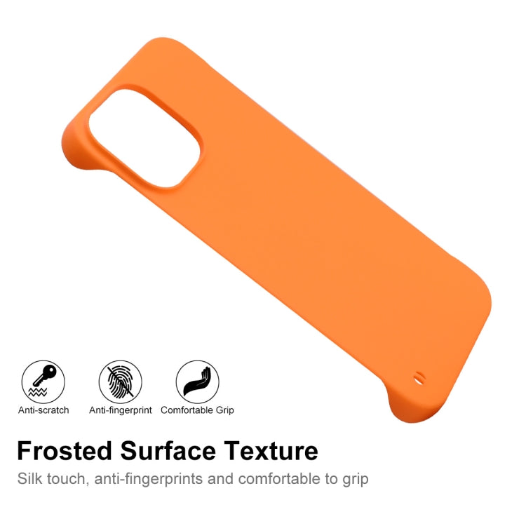 For iPhone 12 Pro Max ENKAY Matte Frameless Hard PC Case(Orange) - iPhone 12 Pro Max Cases by ENKAY | Online Shopping South Africa | PMC Jewellery | Buy Now Pay Later Mobicred