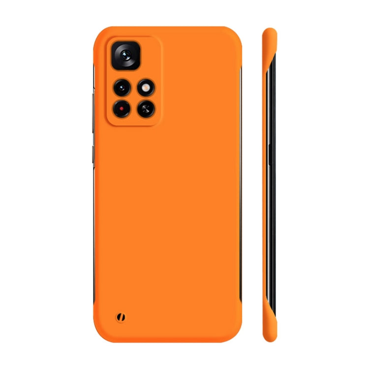 For Xiaomi Redmi Note 11 5G / Note 11T 5G Global / Note 11S 5G / Poco M4 Pro 5G Global  ENKAY Matte Frameless Hard PC Phone Case(Orange) - Xiaomi Cases by ENKAY | Online Shopping South Africa | PMC Jewellery | Buy Now Pay Later Mobicred