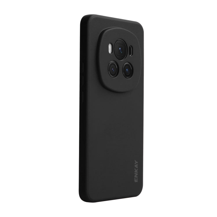 For Honor Magic6 ENKAY Liquid Silicone Soft Shockproof Phone Case(Black) - Honor Cases by ENKAY | Online Shopping South Africa | PMC Jewellery | Buy Now Pay Later Mobicred