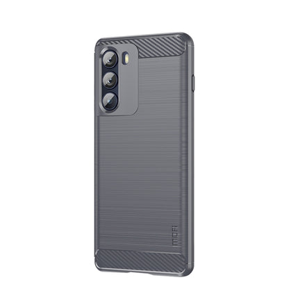 For Motorola Moto G200 5G / Edge S30 MOFI Gentleness Brushed Carbon Fiber Soft TPU Case(Gray) - Motorola Cases by MOFI | Online Shopping South Africa | PMC Jewellery