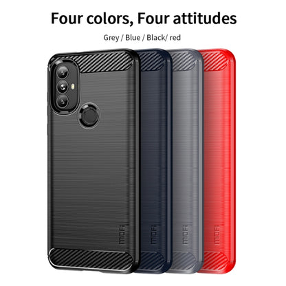 For Motorola Moto G Power 2022 MOFI Gentleness Brushed Carbon Fiber Soft TPU Case(Gray) - Motorola Cases by MOFI | Online Shopping South Africa | PMC Jewellery | Buy Now Pay Later Mobicred