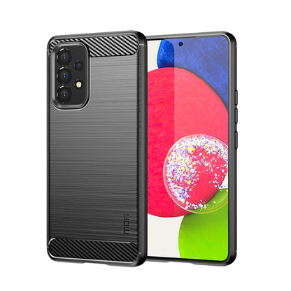 For Samsung Galaxy A53 5G MOFI Gentleness Brushed Carbon Fiber Soft TPU Case(Black) - Galaxy Phone Cases by MOFI | Online Shopping South Africa | PMC Jewellery