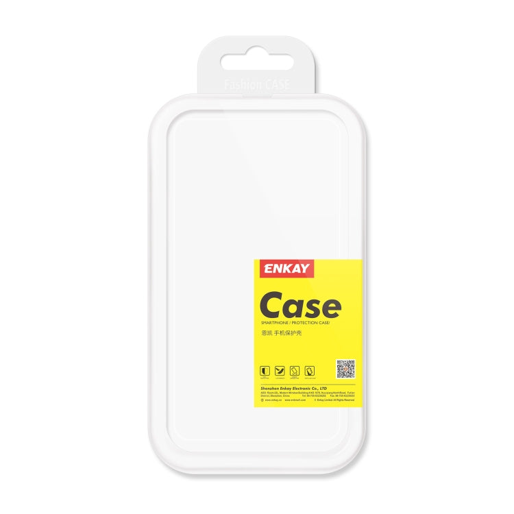 For iPhone 13 Pro ENKAY Frameless Hollow Shockproof PC Case (White) - iPhone 13 Pro Cases by ENKAY | Online Shopping South Africa | PMC Jewellery | Buy Now Pay Later Mobicred