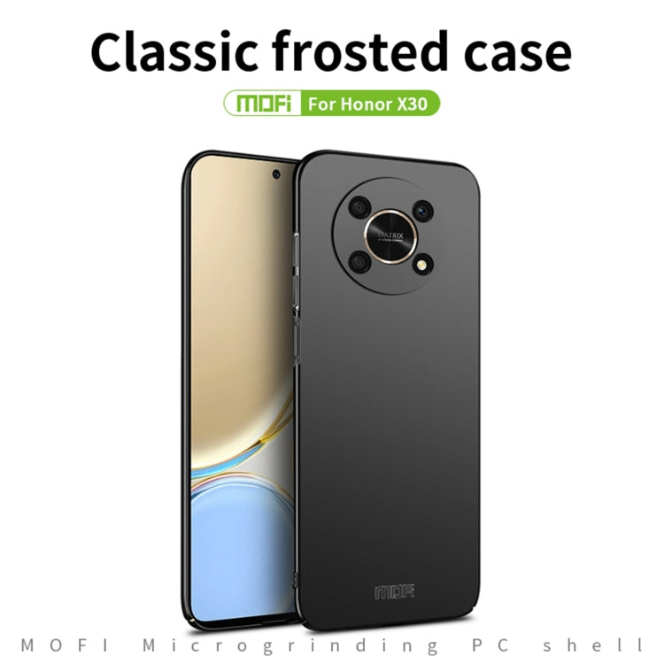 For Honor X30 5G MOFI Frosted PC Ultra-thin Hard Case(Blue) - Honor Cases by MOFI | Online Shopping South Africa | PMC Jewellery