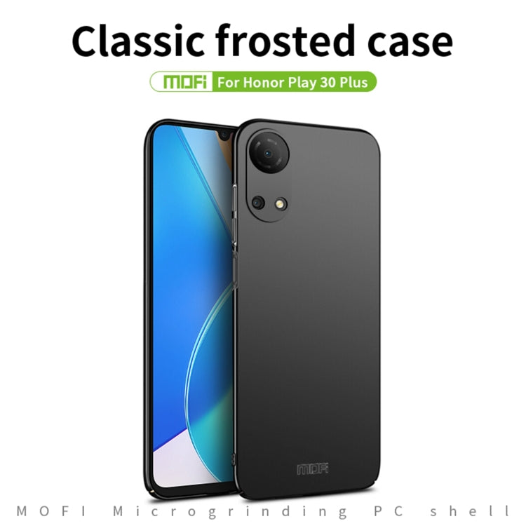 For Honor Play 30 Plus MOFI Frosted PC Ultra-thin Hard Case(Black) - Honor Cases by MOFI | Online Shopping South Africa | PMC Jewellery