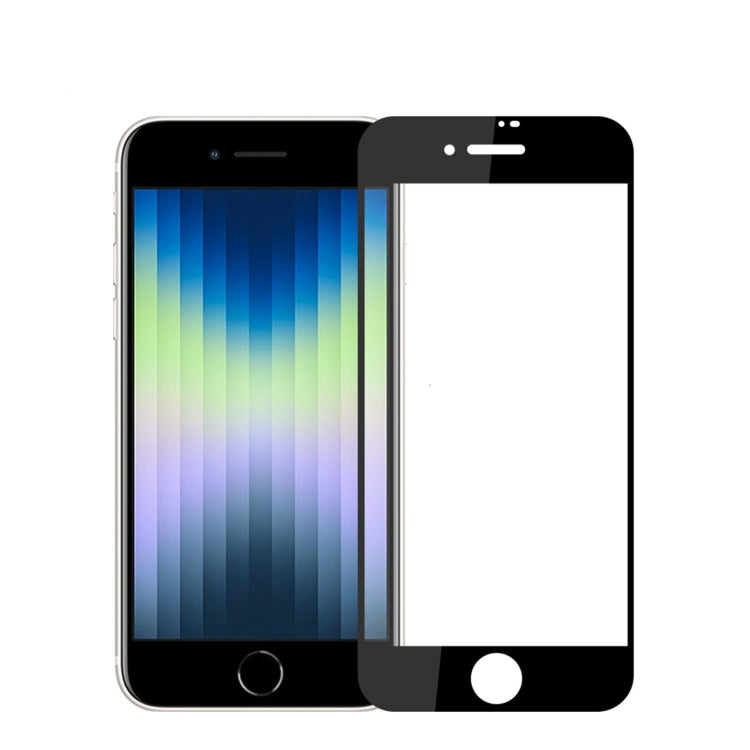 MOFI 9H 2.5D Full Screen Tempered Glass Film For iPhone SE 2022(Black) - Front Protector by MOFI | Online Shopping South Africa | PMC TechLife | Buy Now Pay Later Mobicred