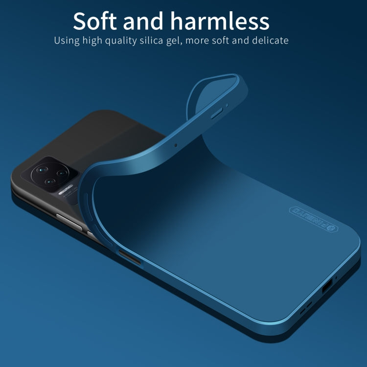 For Xiaomi Redmi K50 / K50 Pro PINWUYO Sense Series Liquid Silicone TPU Phone Case(Blue) - More Brand by PINWUYO | Online Shopping South Africa | PMC Jewellery | Buy Now Pay Later Mobicred