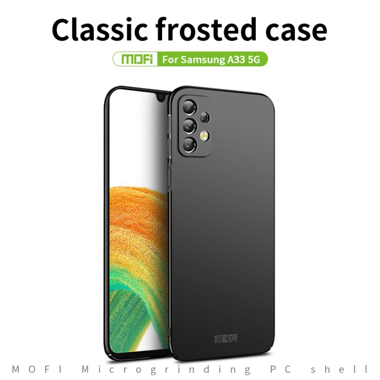 For Samsung Galaxy A33 5G MOFI Frosted PC Ultra-thin Hard Phone Case(Blue) - Galaxy Phone Cases by MOFI | Online Shopping South Africa | PMC Jewellery