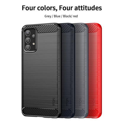 For Samsung Galaxy A23 / M23 / F23 MOFI Gentleness Series Brushed Texture Carbon Fiber Soft TPU Case(Black) - Galaxy Phone Cases by MOFI | Online Shopping South Africa | PMC Jewellery | Buy Now Pay Later Mobicred