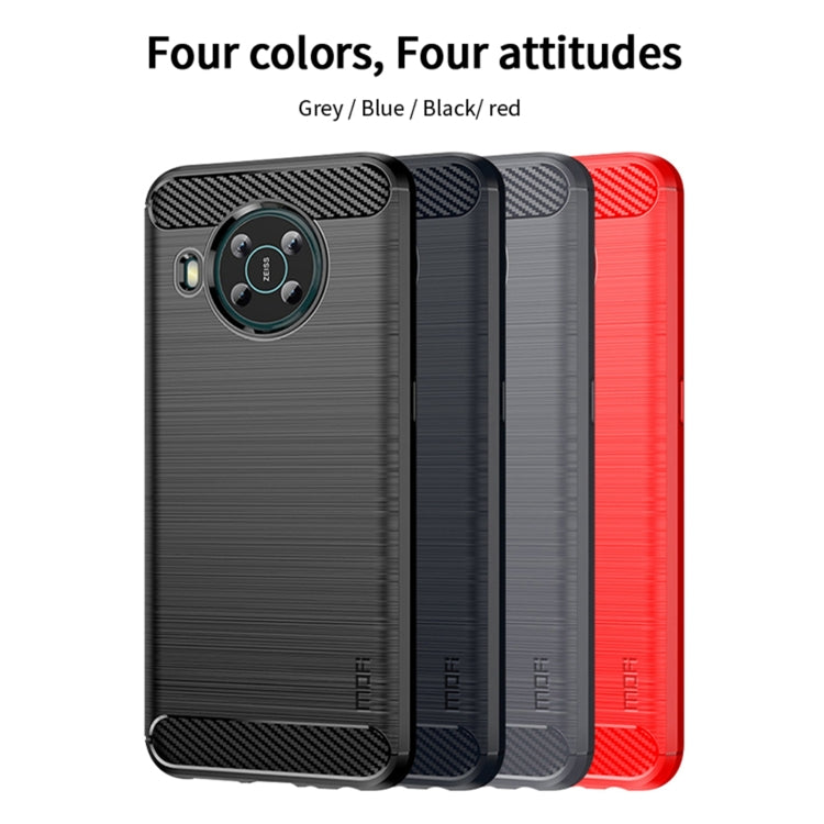 For Nokia X100 MOFI Gentleness Series Brushed Texture Carbon Fiber TPU Phone Case(Black) - Nokia Cases by MOFI | Online Shopping South Africa | PMC Jewellery