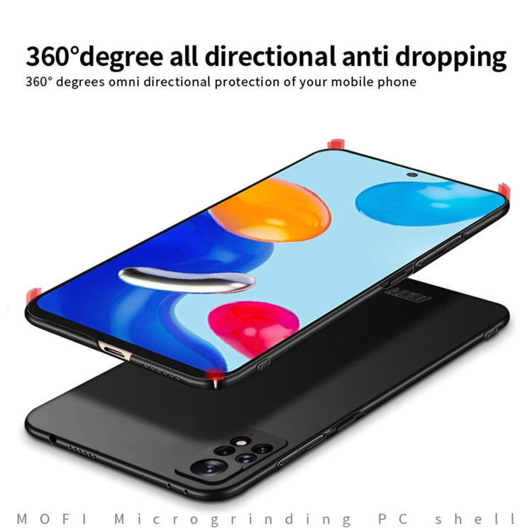 For Xiaomi Redmi Note 11 Global MOFI Frosted PC Ultra-thin Hard  Phone Case(Black) - Xiaomi Cases by MOFI | Online Shopping South Africa | PMC TechLife