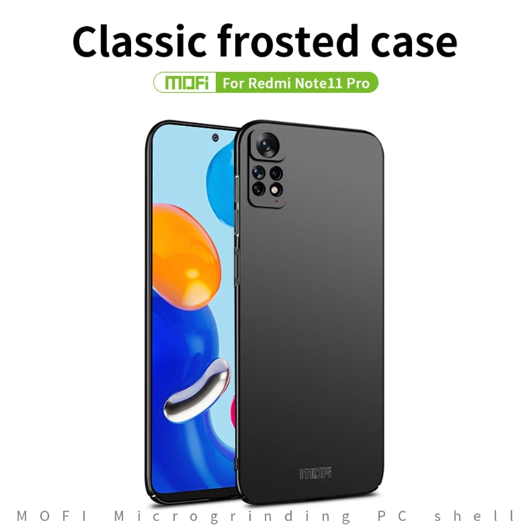 For Xiaomi Redmi Note 11 Pro Global MOFI Frosted PC Ultra-thin Hard  Phone Case(Gold) - Xiaomi Cases by MOFI | Online Shopping South Africa | PMC Jewellery