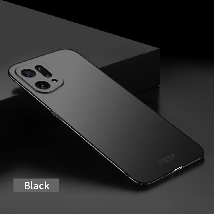 For OPPO Find X5 MOFI Frosted PC Ultra-thin Hard Case(Black) - OPPO Cases by MOFI | Online Shopping South Africa | PMC Jewellery