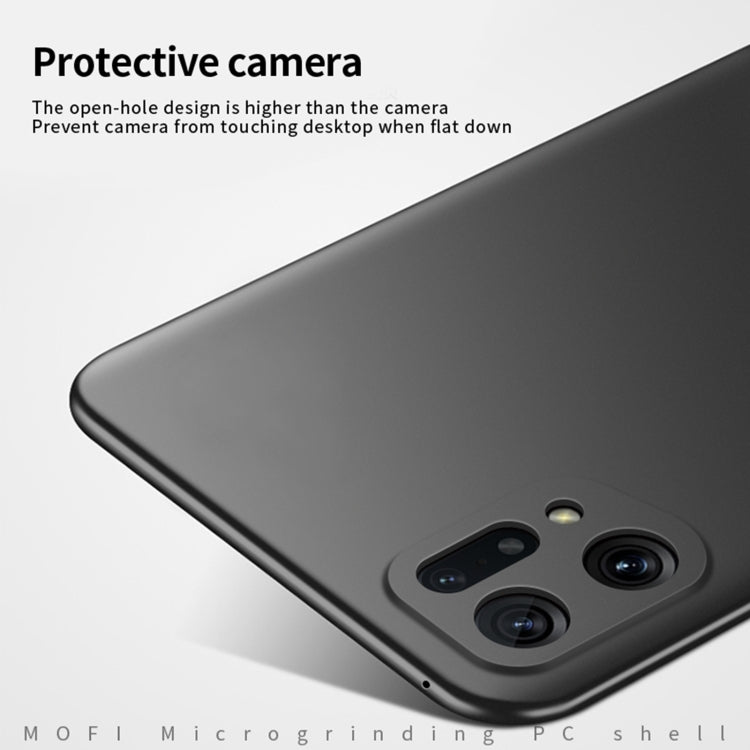 For OPPO Find X5 MOFI Frosted PC Ultra-thin Hard Case(Blue) - OPPO Cases by MOFI | Online Shopping South Africa | PMC TechLife | Buy Now Pay Later Mobicred