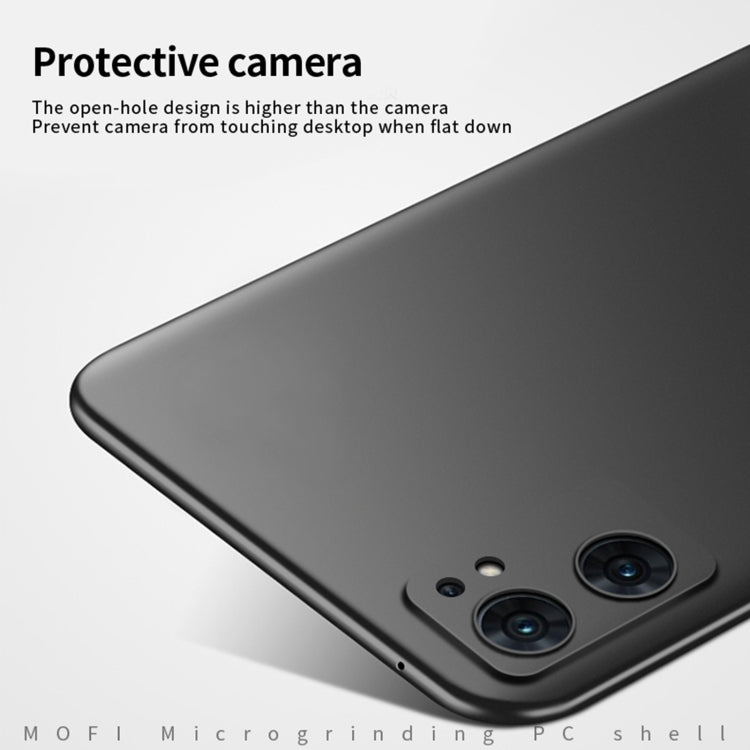 For OPPO Reno7 5G Global / Find X5 Lite MOFI Frosted PC Ultra-thin Hard Case(Black) - OPPO Cases by MOFI | Online Shopping South Africa | PMC Jewellery