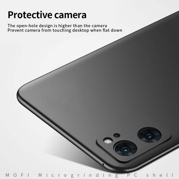 For OPPO Reno7 4G / F21 Pro 4G MOFI Frosted PC Ultra-thin Hard Case(Blue) - free shipping - PMC TechLife - Order now!