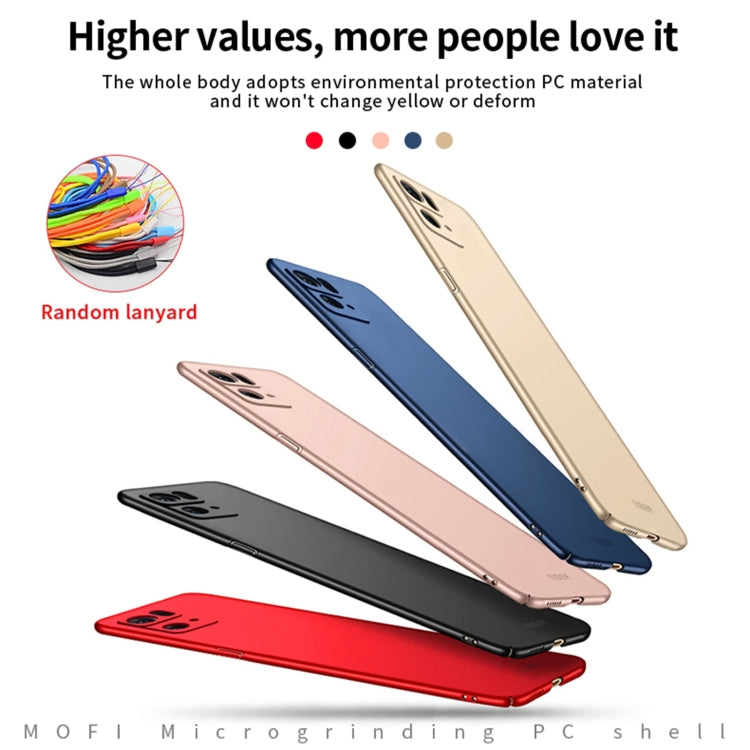 For OPPO Reno7 Pro MOFI Frosted PC Ultra-thin Hard Case(Blue) - free shipping - PMC TechLife - Order now!