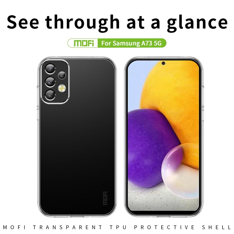 For Samsung Galaxy A73 5G MOFI Ming Series Ultra-thin TPU Phone Case(Transparent) - Galaxy Phone Cases by MOFI | Online Shopping South Africa | PMC Jewellery