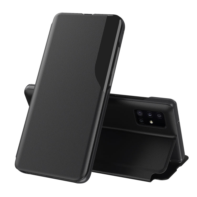 For Samsung Galaxy A23 4G Attraction Flip Holder Leather Phone Case(Black) - Galaxy Phone Cases by PMC TechLife | Online Shopping South Africa | PMC TechLife