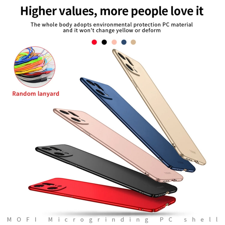 For OPPO Find X5 Pro MOFI Frosted PC Ultra-thin Hard Case(Black) - free shipping - PMC TechLife - Order now!