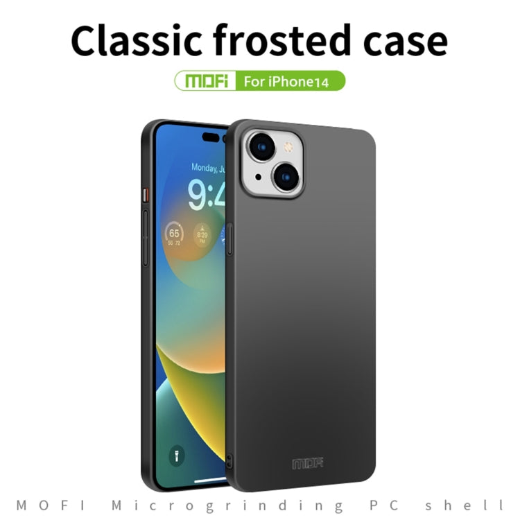 For iPhone 14 MOFI Frosted PC Ultra-thin Hard Case (Red) - iPhone 14 Cases by MOFI | Online Shopping South Africa | PMC Jewellery