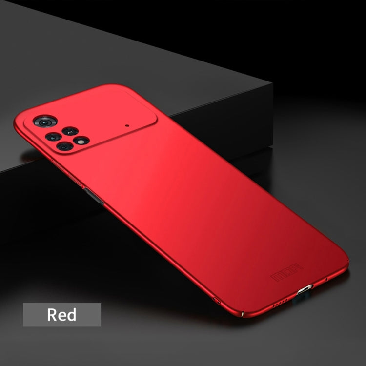 For Xiaomi POCO M4 Pro 4G MOFI Frosted PC Ultra-thin Hard Case(Red) - free shipping - PMC TechLife - Order now!