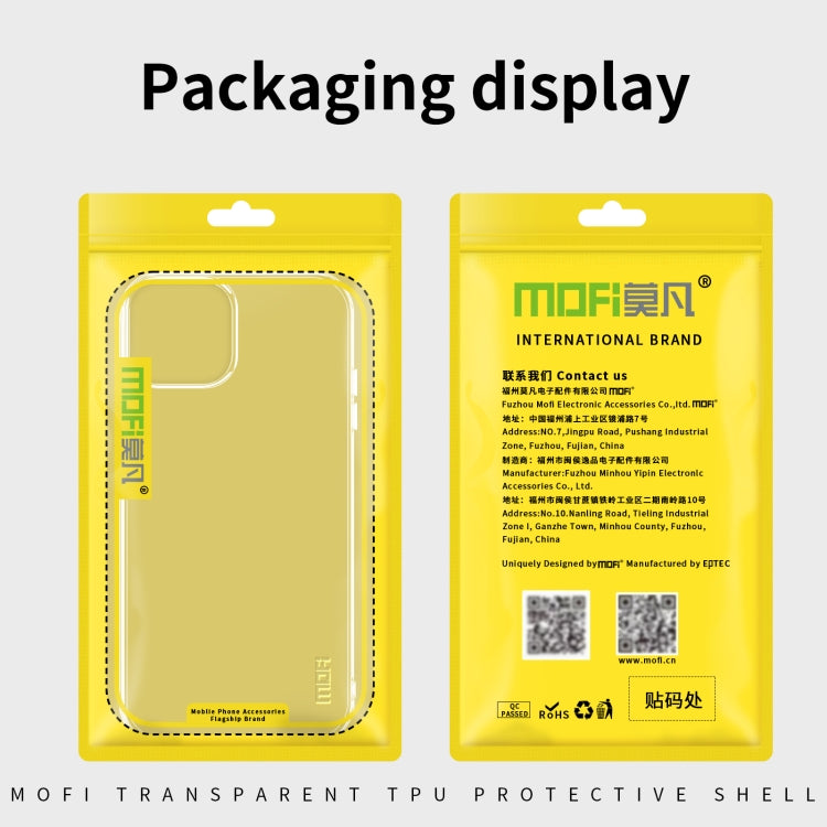 For iPhone 13 MOFI Ming Series Ultra-thin TPU Phone Case(Transparent) - iPhone 13 Cases by MOFI | Online Shopping South Africa | PMC TechLife