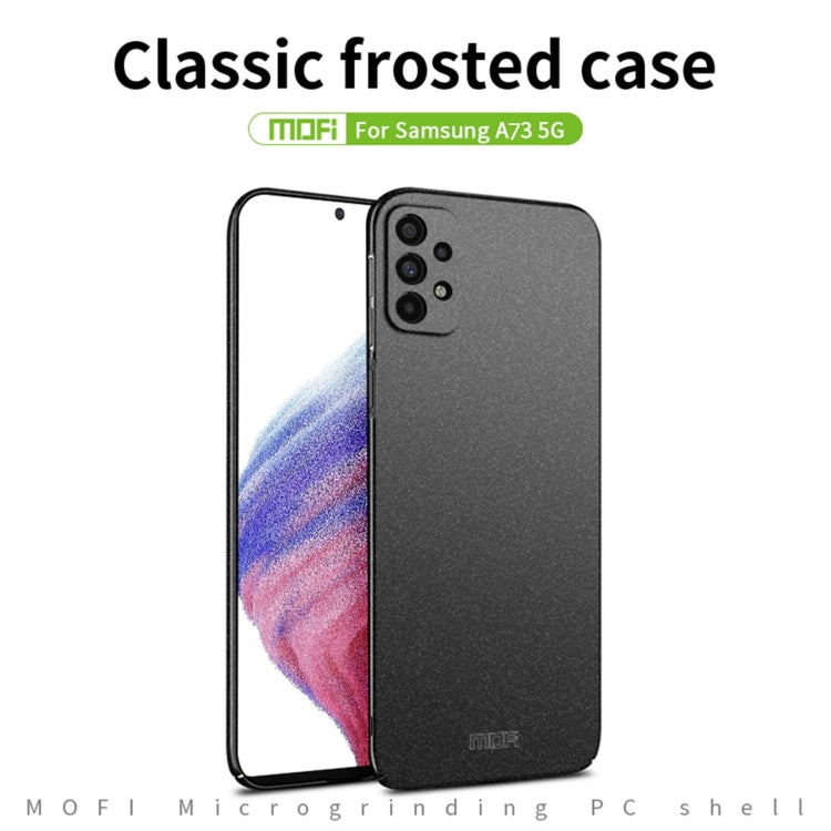 For Samsung Galaxy A73 5G MOFI Fandun Series Frosted PC Ultra-thin All-inclusive Phone Case(Red) - Galaxy Phone Cases by MOFI | Online Shopping South Africa | PMC Jewellery